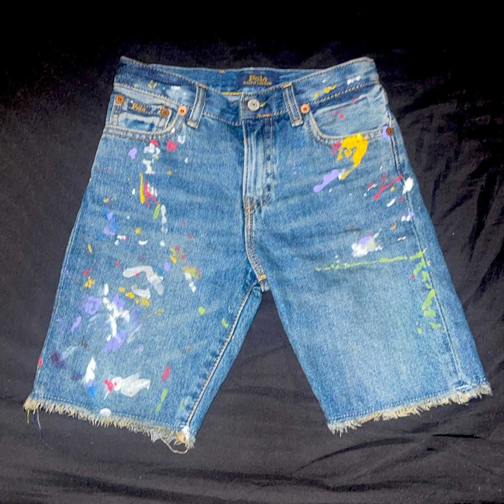 Polo By Ralph Lauren Size 7 Denin Blue Shorts